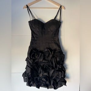 Maxandcleo Strapless Black Cocktail Dress